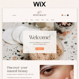 Wix Beauty Store Template: Minimalist Ecommerce Design