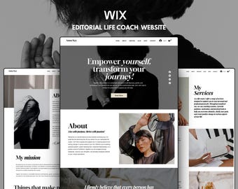 Wix Website Template: Life Coach, Brand Manager Website Design