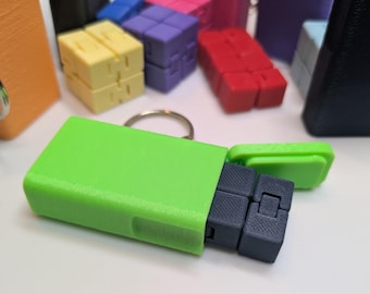 Mini Infinity Fidget Cube Keychain