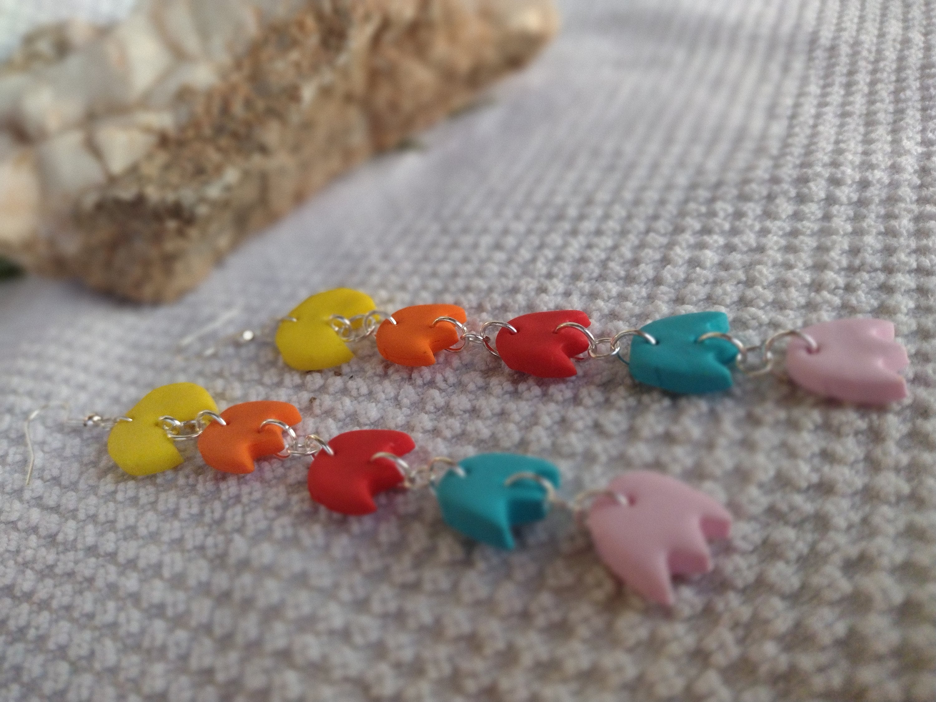 Pac-man Inspired Earrings for the Gamer in Your Life Pacman - Etsy