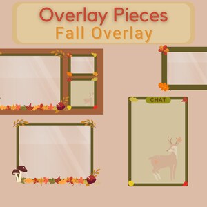 Animated Twitch Cute Fall Comfy Autumn Leaves Stream Package | Streamer ...