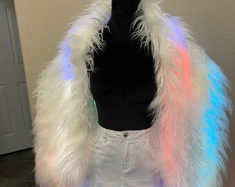 white light up jacket
