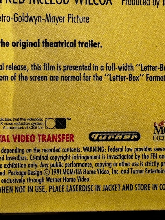 Forbidden Planet 1991 Deluxe Letter Box Edition MGM Extended