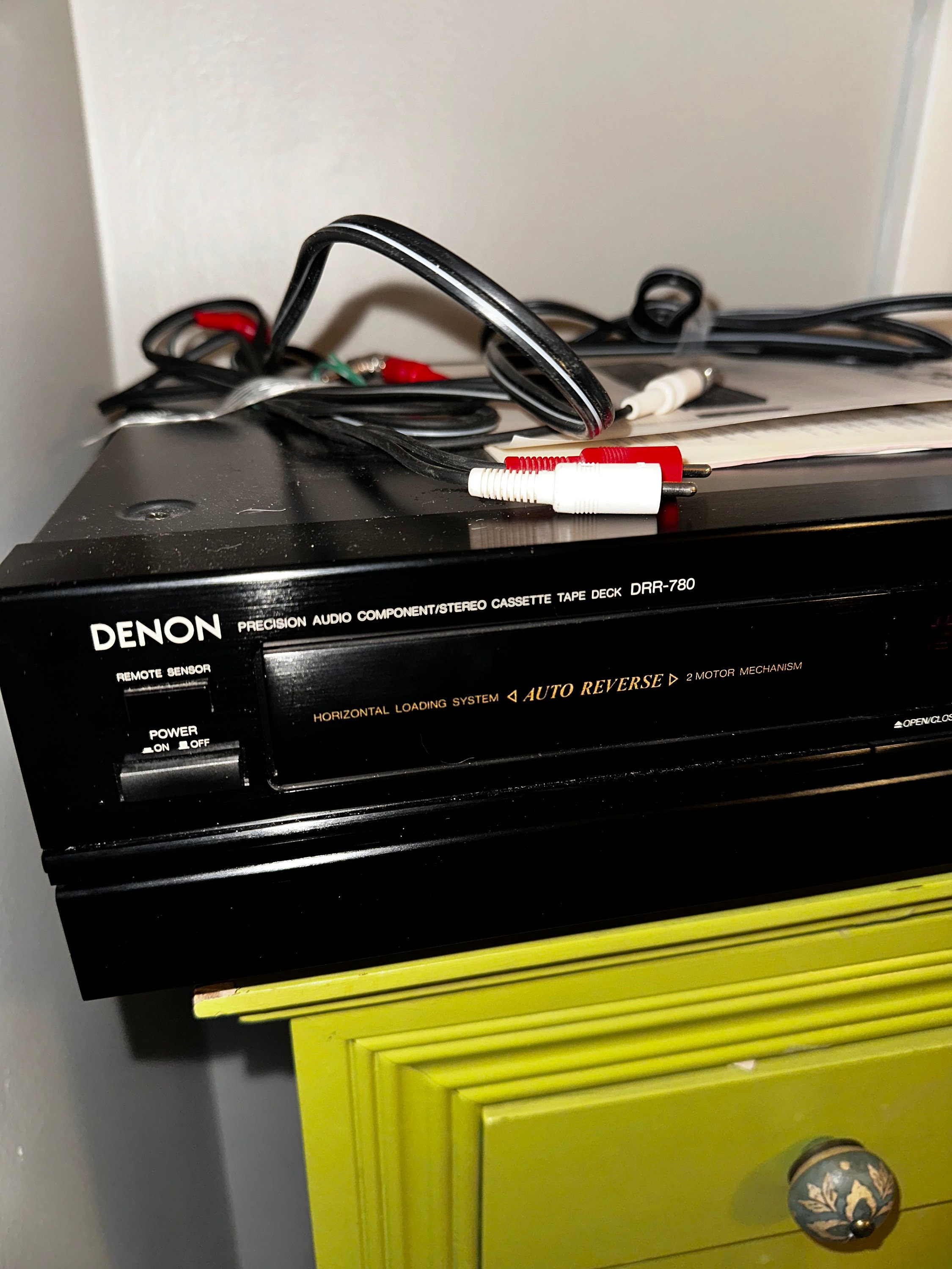 Vintage 90's Denon DRR-780 Casette Tape Deck Player