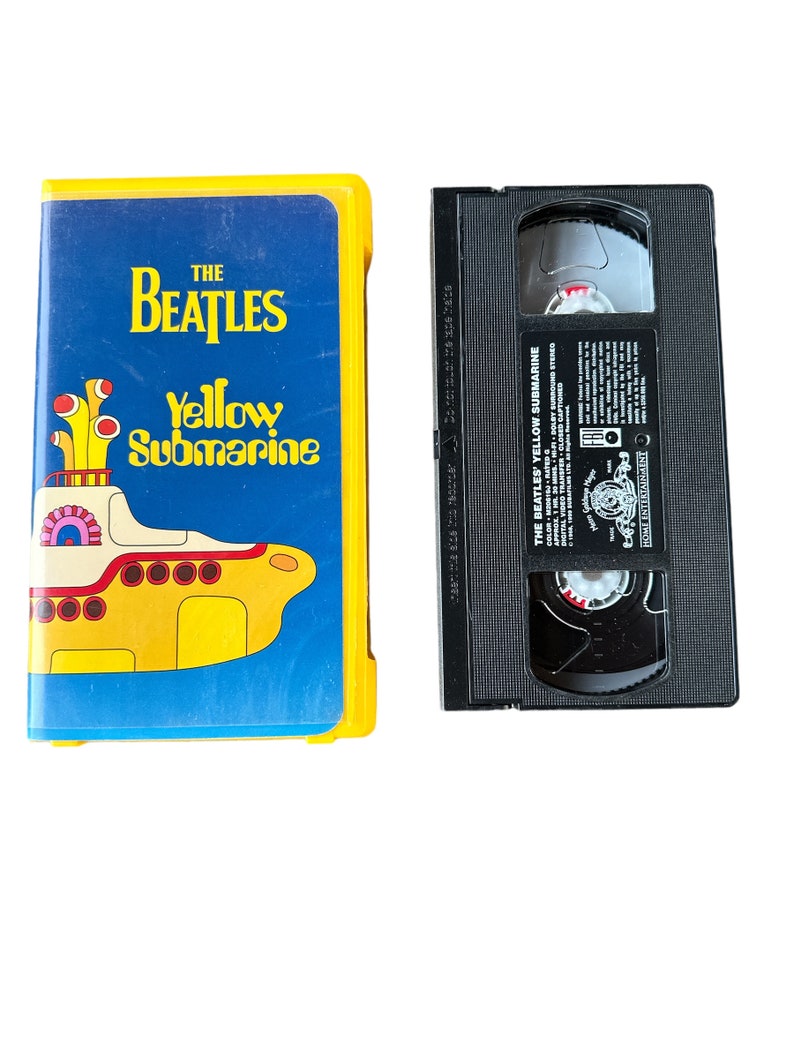 The Beatles 1999 Yellow Submarine VHS Tape MGM Etsy