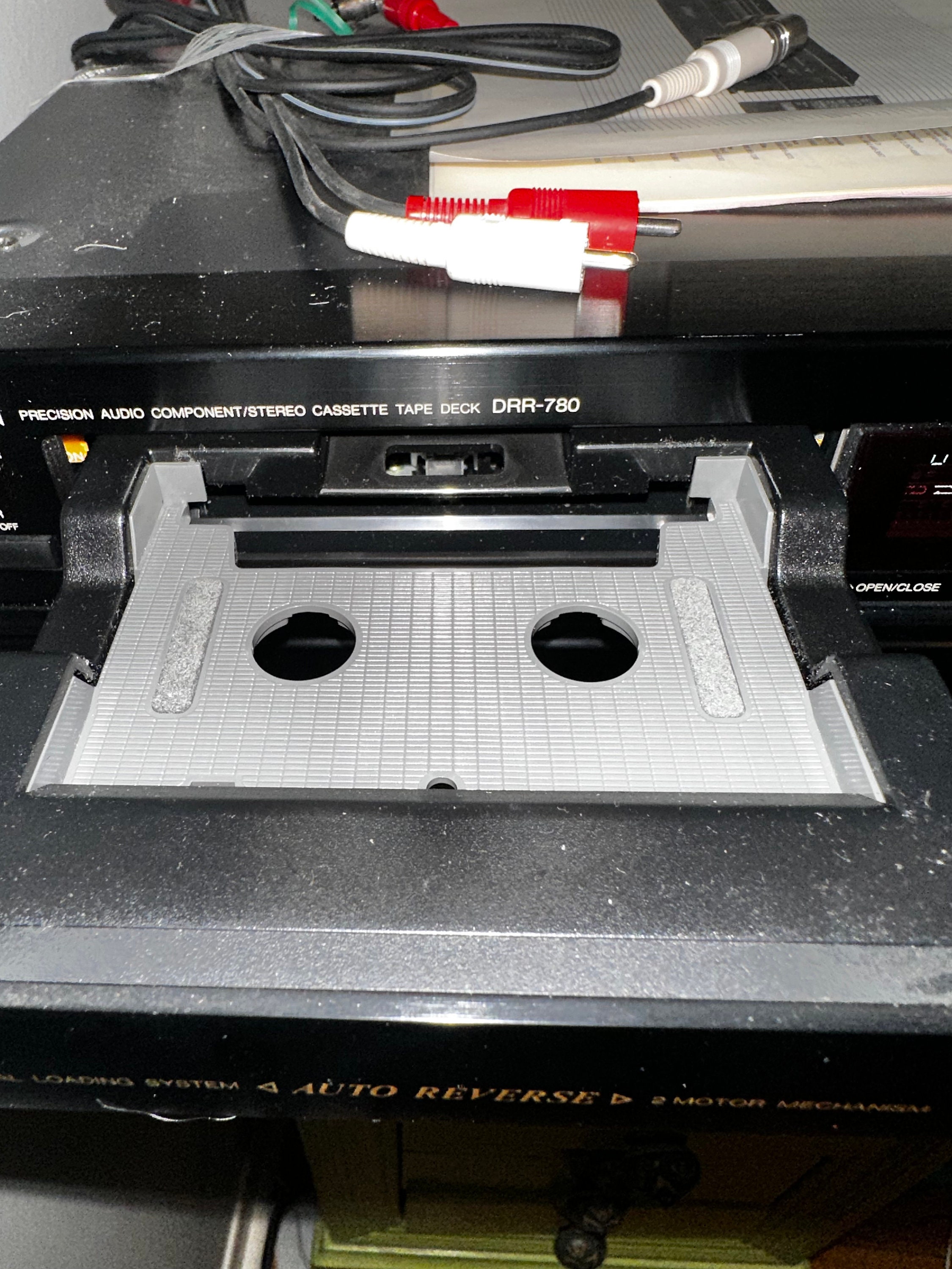 Vintage 90's Denon DRR-780 Casette Tape Deck Player Component