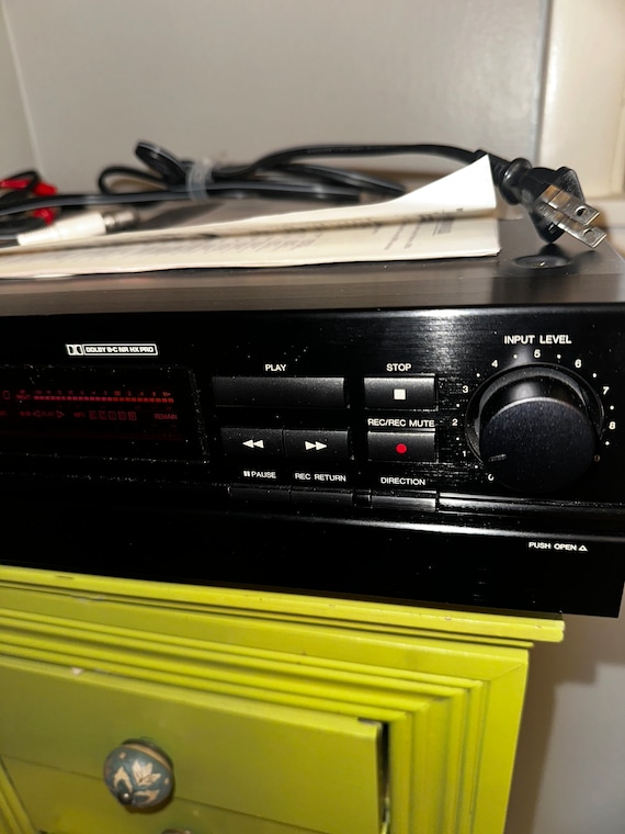 Vintage 90's Denon DRR-780 Casette Tape Deck Player Component