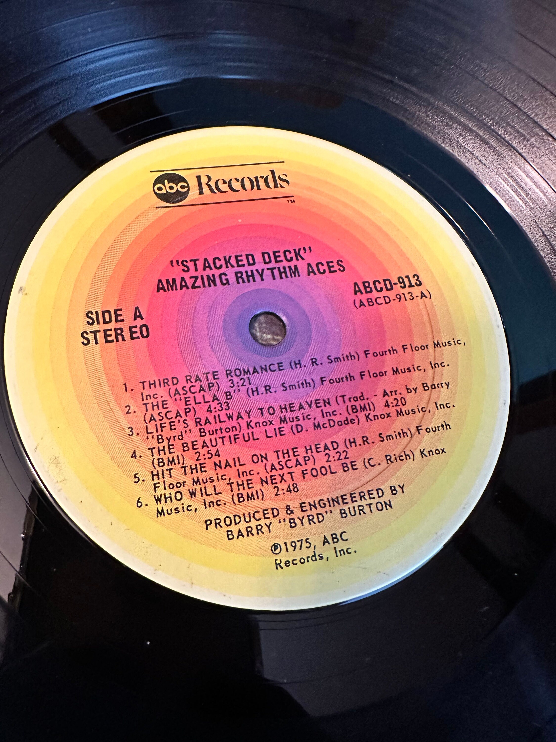 Amazing Rhythm Aces 1975 Stacked Deck ABC ABCD-913 LP Vinyl Record ...