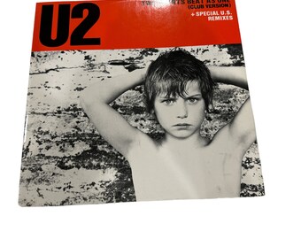 U2 1983 Two Hearts Beat As One Club Version Special U.S. Remixes Island Records 109 45RPM 12” Single LP Vinyl Record