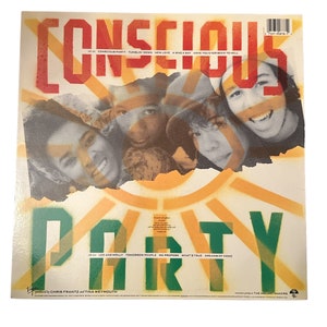 Ziggy Marley And The Melody Makers 1988 Conscious Party Virgin Records America 1-90878 With Original Lyric Sleeve LP Vinyl Record