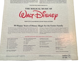 The Magical Music of Walt Disney 1978 Ovation OV 5000-1A LP Vinyl