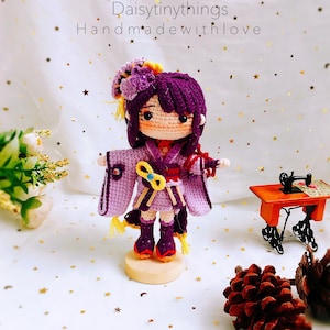EI Amigurumi chibi doll, Crochet chibi doll, Amigurumi chibi doll pdf pattern in English (US Term)