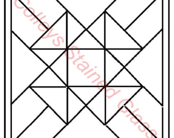 Simple, beginner Stained glass pattern