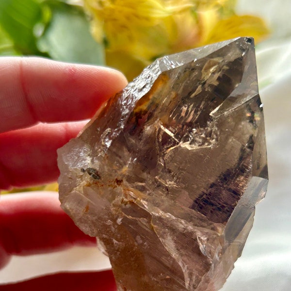 RAW SMOKEY QUARTZ - from Turkey - cathedral formation