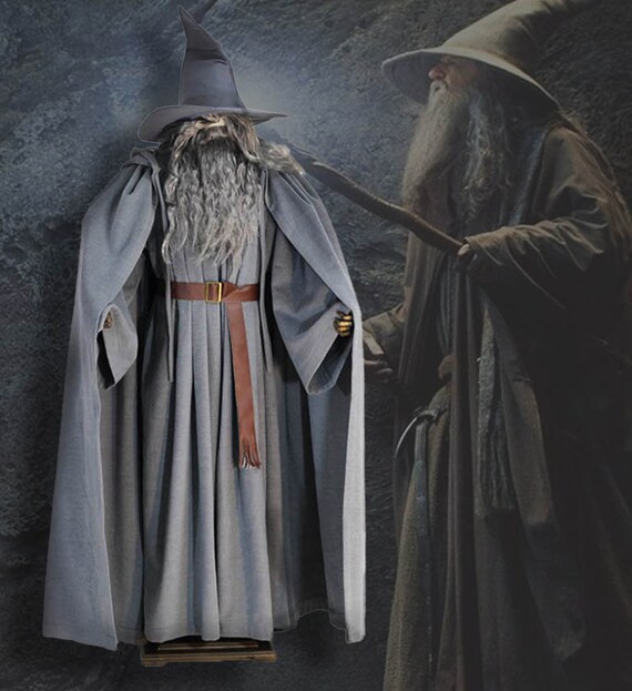 Gandalf Costume Cosplay Cloak Hooded 