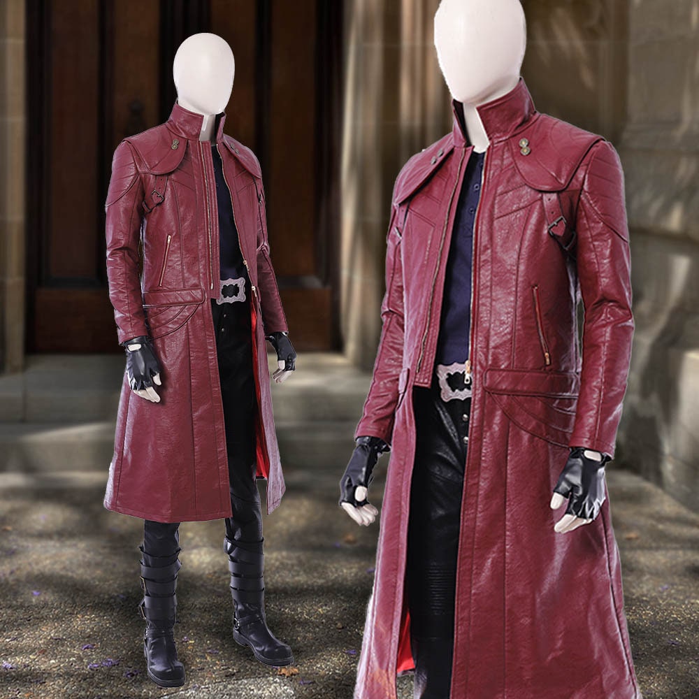 Game Devil May Cry 5 DMC5 Dante Cosplay Costume Full Set Custom Made for  Halloween Carnival