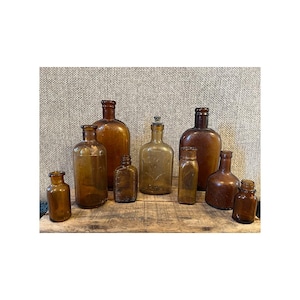 Amber Antique Bottles Listing #2