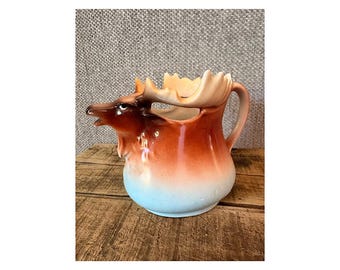 Vintage Austrian Elk Moose Creamer or Pitcher