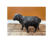 Antique Gray Iron Casting sheep bank