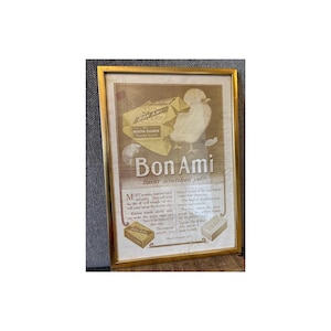 Antique Bon Ami Advertisement framed beautifully