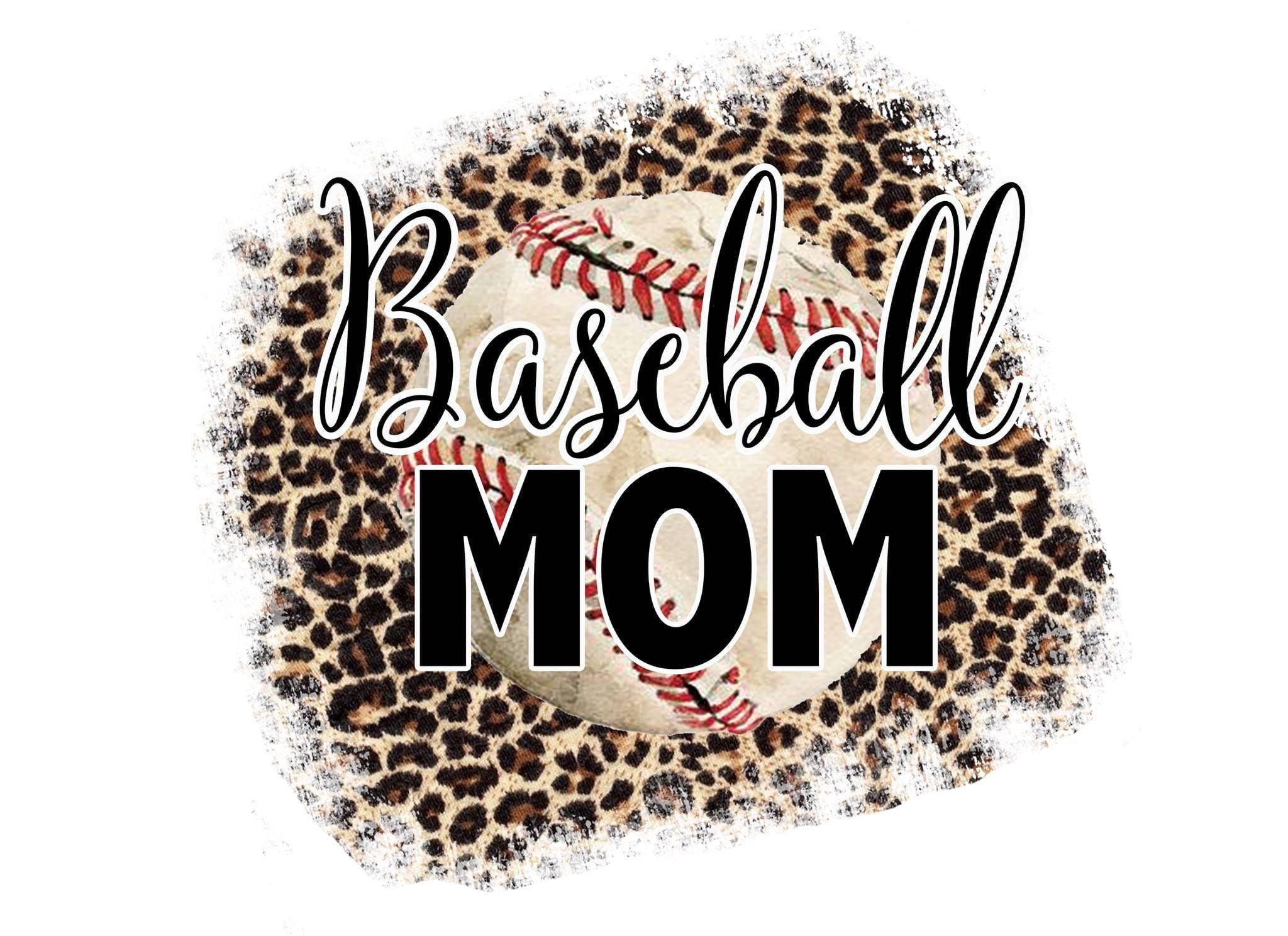 Baseball Mom cardstock round Etsy