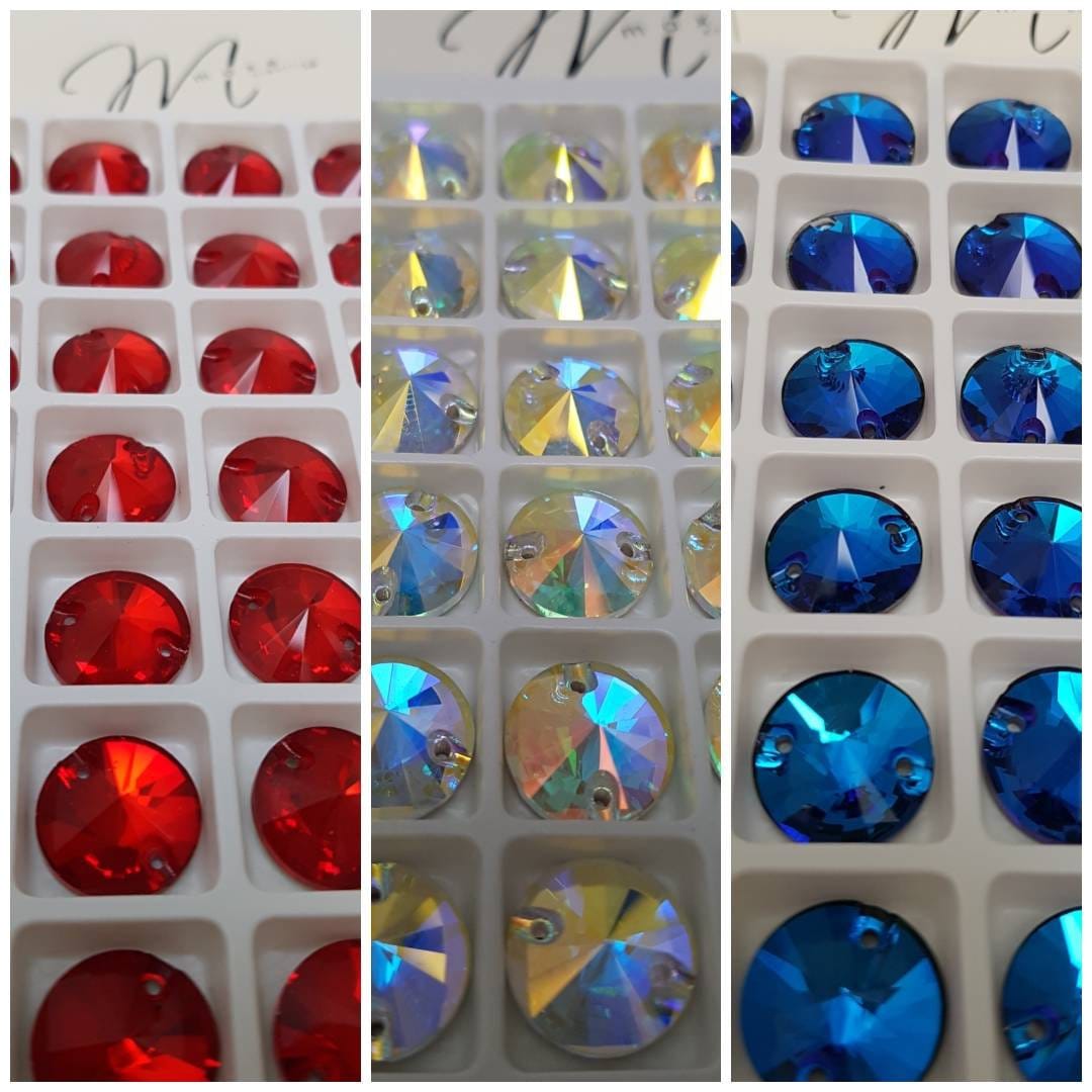 HURRISE strass à dos plat en verre 100 pièces Flatback strass