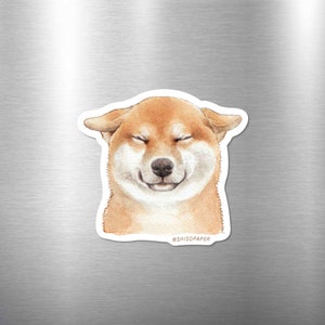 Shiba Inu Magnet - Airplane Ears, Waterproof, Weatherproof