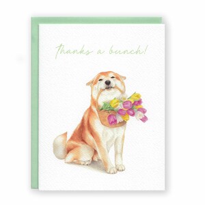 Thanks a Bunch Shiba Inu-wenskaart
