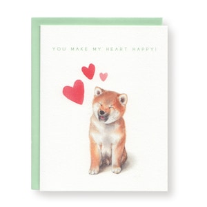 Vous faites mon coeur heureux Carte de vœux