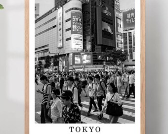 Tokyo Travel Poster Tokyo Black and White Photo Tokyo City Landmark Tokyo Poster Tokyo Wall Art Print Tokyo Decor Tokyo Poster Gift Art