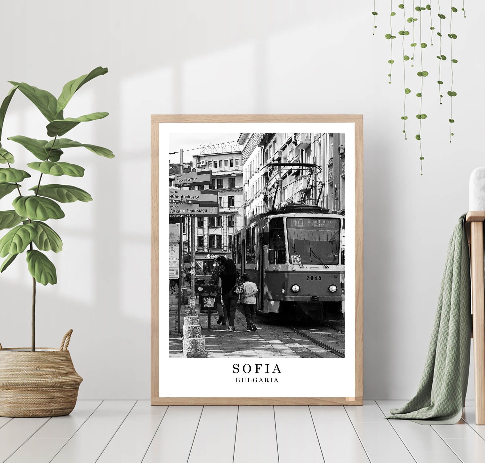 Sofia Bulgaria Travel Print Sofia Black and White Photo Sofia City Landmark Sofia Poster Sofia Wall Art Sofia Decor Sofia Poster Gift Art