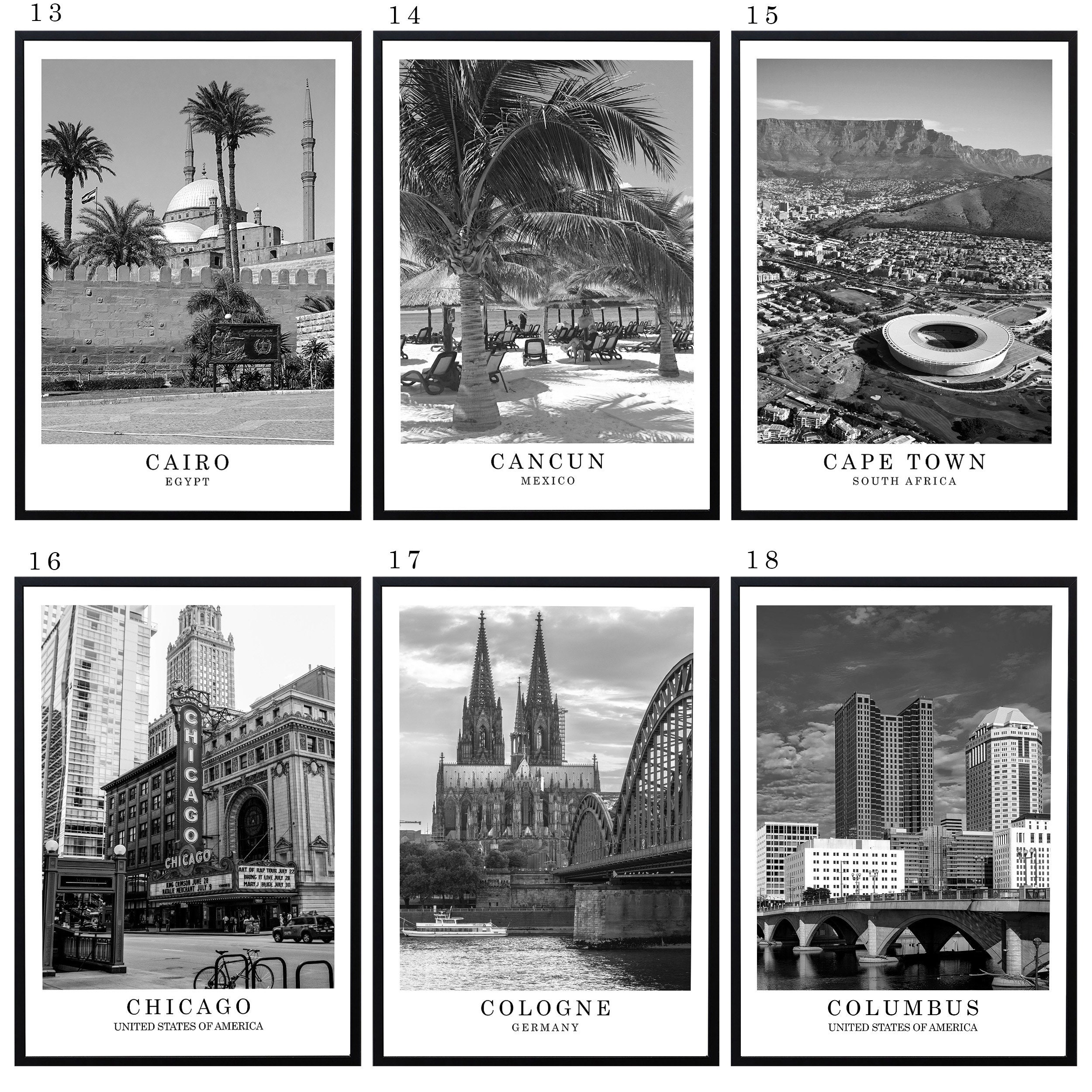 Photo inspiration: Gallery Detail: Set Of Any Cities Custom Wall Art Home Decor Poster