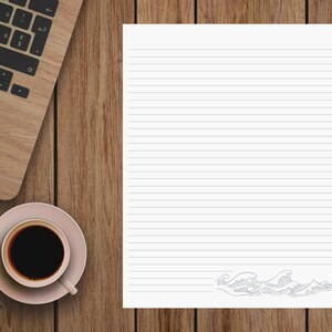 Papelería de onda simple / Escritura de cartas / Surtido / Papel forrado y sin forrar / Descarga digital / Instantánea / Imprimible