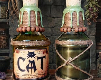 The Witcher CAT Decorative Magic Potion Bottle with Interactive Swirling Effect