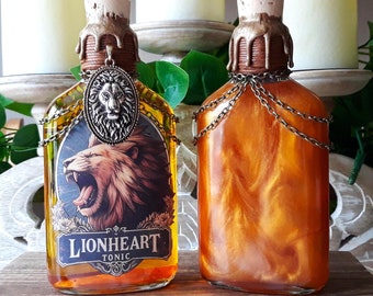 Lionheart Tonic Decorative Interactive Magic Potion Bottle Inspired by Final Fantasy XVI / Gaming Decor