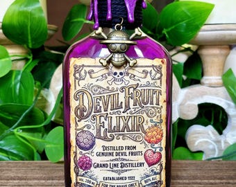 Devil Fruit Elixir - A Color Changing Decorative Anime Themed Potion Bottle