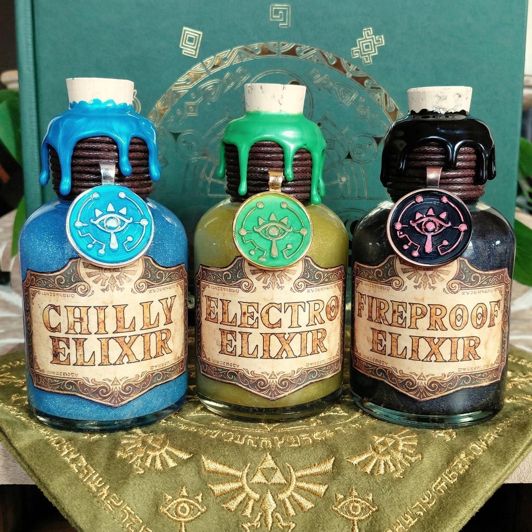 Elixir Zelda Legend of Zelda Breath of the Wild & Tears of the Kingdom Elixir Set ...