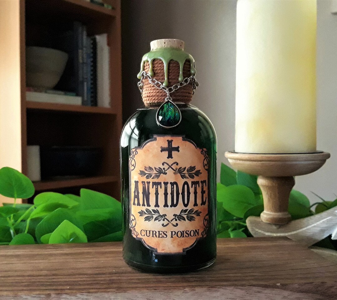 Final Fantasy Inspired ANTIDOTE Potion Bottle With Magical Etsy