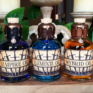 The Witcher Decorative Blade Oil Bottles Set #2 (Elementa, Hybrid, Vampire) / Cosplay / Witchcraft / Wizard