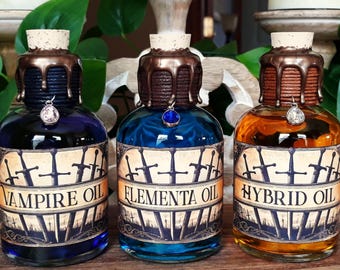 The Witcher Decorative Blade Oil Bottles Set #2 (Elementa, Hybrid, Vampire) / Cosplay / Witchcraft / Wizard