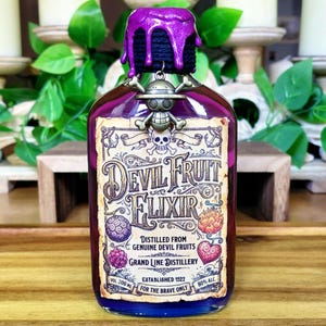 Devil Fruit Elixir - A Color Changing Decorative Anime Themed Potion Bottle image 3