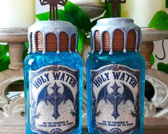 Castlevania Inspired Holy Water Bottle Gaming Replica / Gaming Decor, Gifts and Collectibles