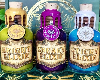 Legend of Zelda Breath of the Wild & Tears of the Kingdom Elixir Set - Bright, Sneaky, Sticky