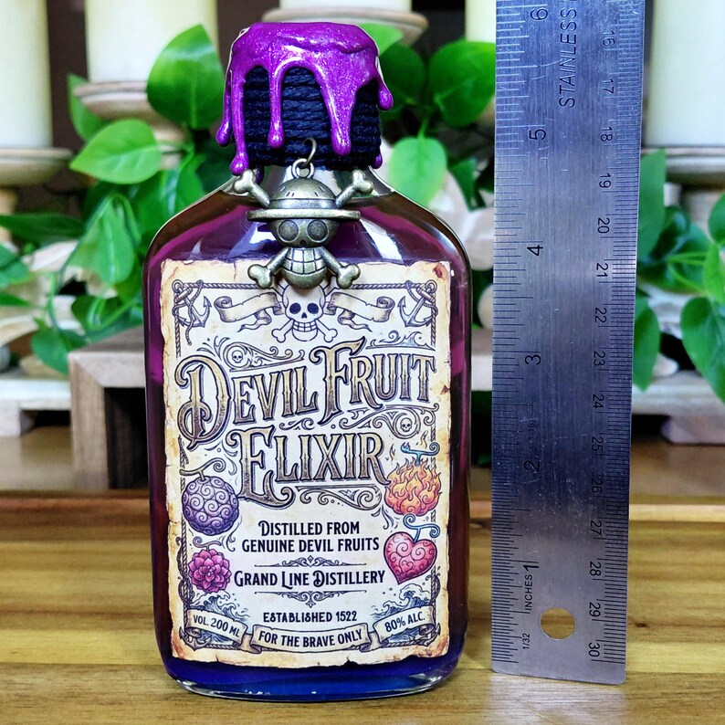 Devil Fruit Elixir - A Color Changing Decorative Anime Themed Potion Bottle image 13