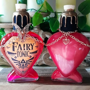Flacon de potion FAIRY TONIC The Legend of Zelda avec effet tourbillonnant magique / Décoration de jeu