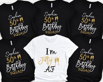 50 birthday for women, 50 and fabulous Shirt, 50th Birthday Party, 50th Birthday shirt, 50 birthday shirt for women, 50 Af shirt, Fifty Tee