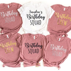 Birthday Squad Shirts, Birthday Party Shirts, Birthday Team Shirt, Birthday Girl T-shirt, Birthday Crew Shirts, Birthday Group Shirts