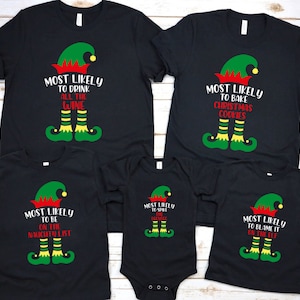 Custom The Elf Shirt, Custom Elf Shirt, Christmas Family Matching, Funny Christmas Shirt, Christmas Elf Shirts, Christmas Family Matching