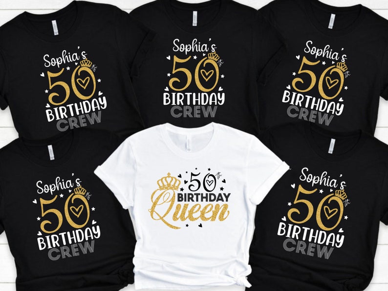 50th Birthday Shirts for Women Group 50 Birthday Crew 50th - Etsy