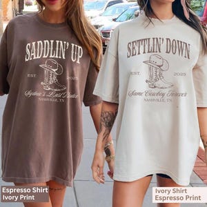 Last Rodeo Bachelorette Shirts Same Cowboy Forever Last Hoedown Country Bach custom Nashville Bachelorette Party Cowgirl Bridal Party Shirts